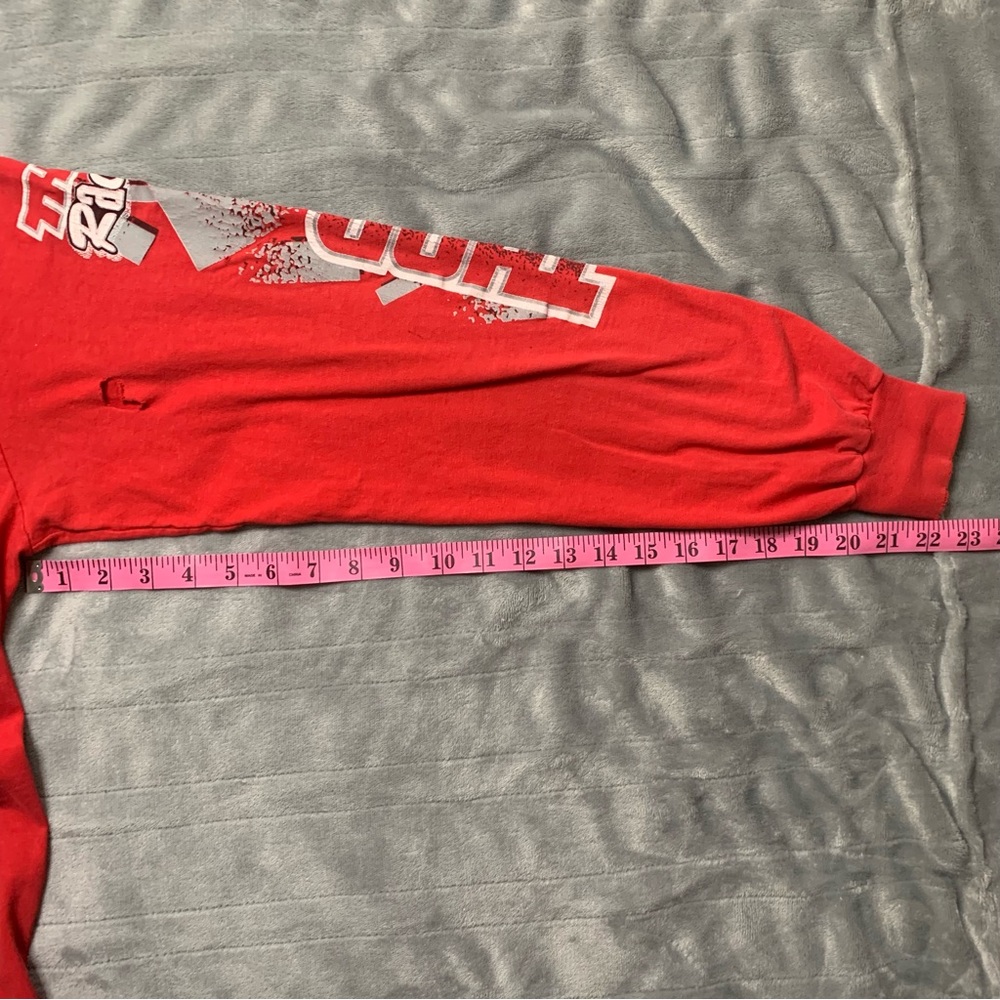 🖤Vintage Thor Racing Red Graphic Ling Sleeve T-shirt - Picture 8 of 10